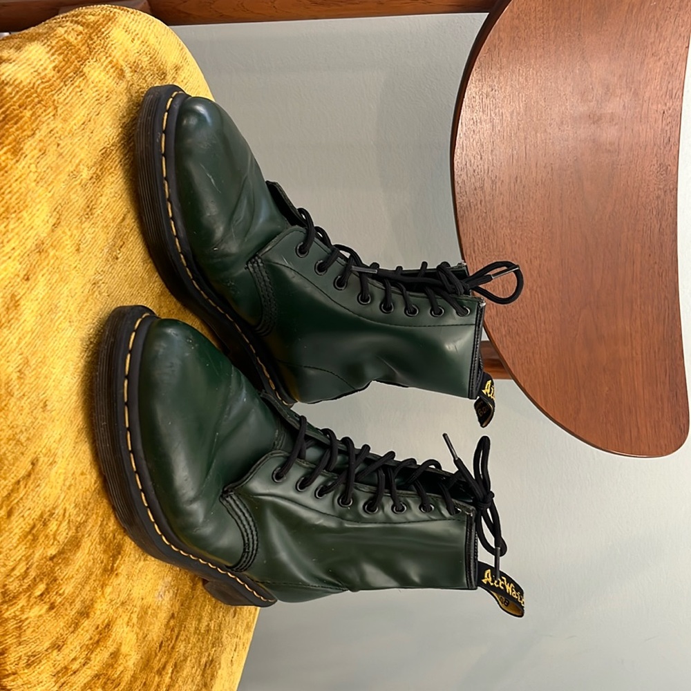 Green men’s doc martens